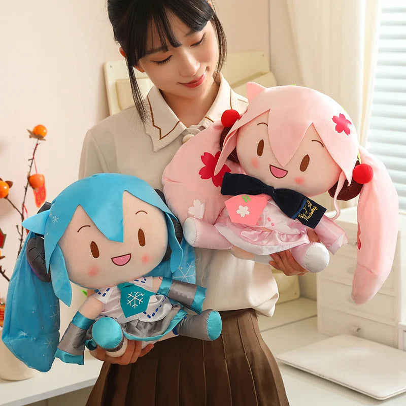 Hatsune Miku Plush (Blue, Pink, Winter)