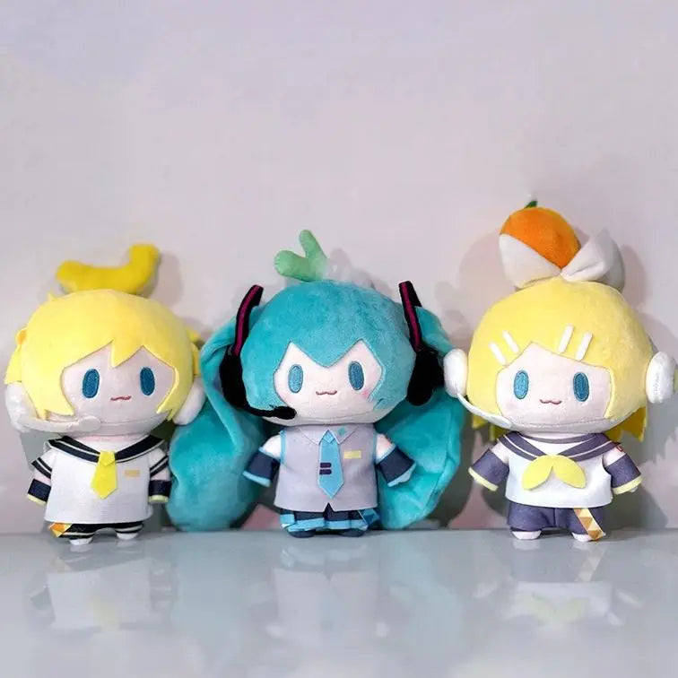 Miku, Rin, Len plushies