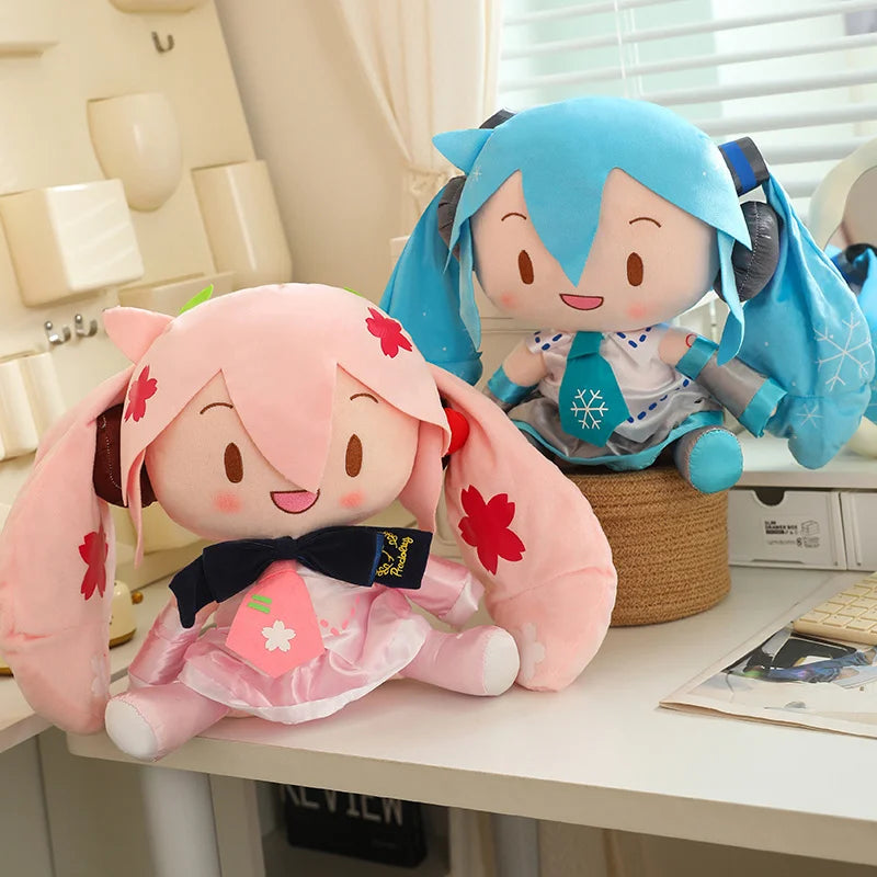 Hatsune Miku Plush (Blue, Pink, Winter)